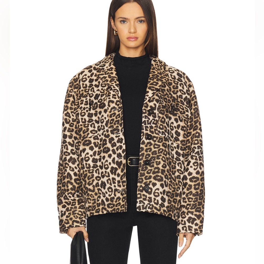 NWT Anine Bing Leopard Jacket